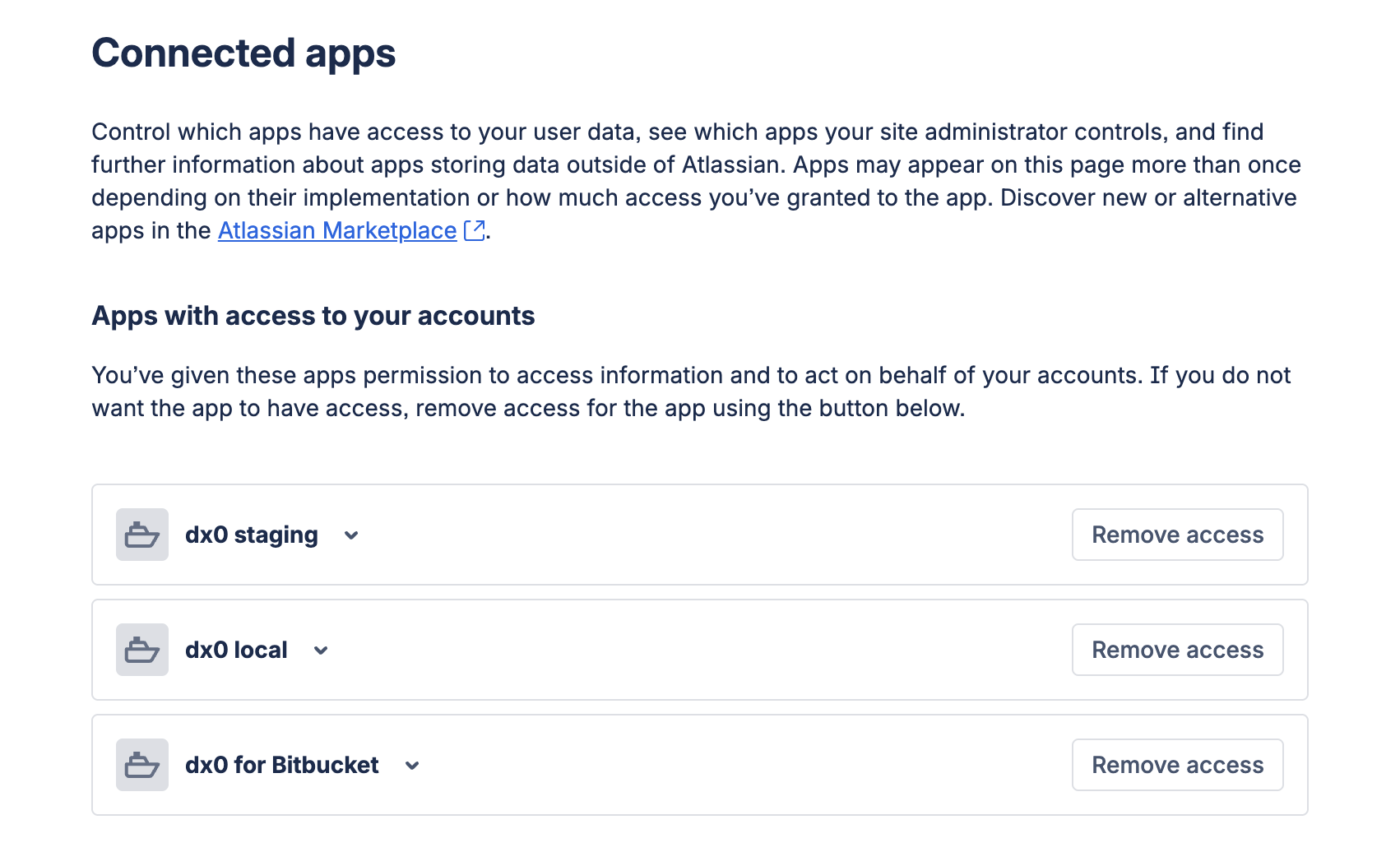 Review access on Bitbucket